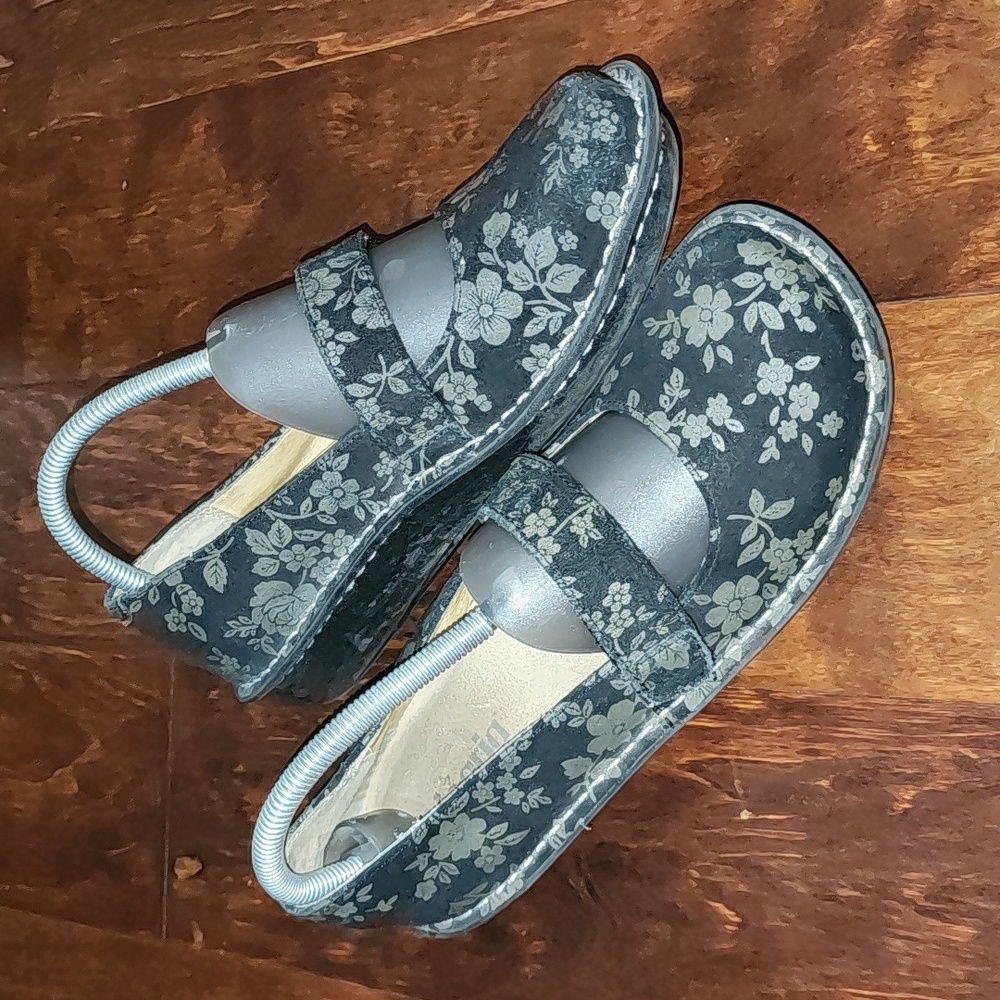 Alegria floral mary janes leather
